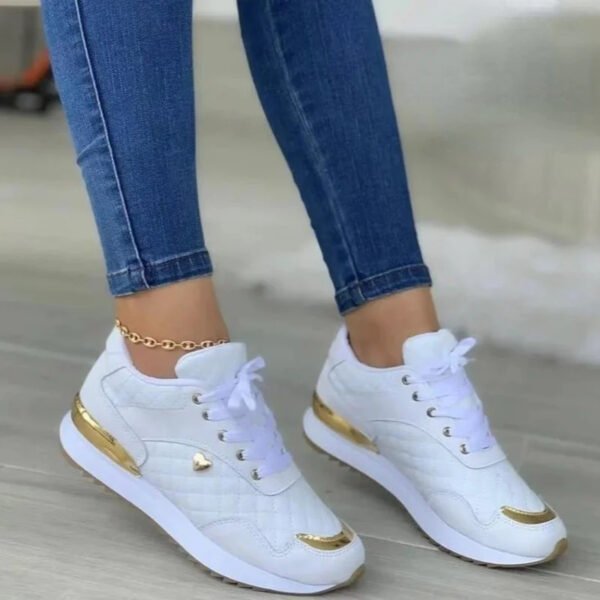 Sneakers Women Lace Up Flats Ladies Outdoor Running Walking Shoes Comfortable Breathable Female Footwear Big size zapatos mujer