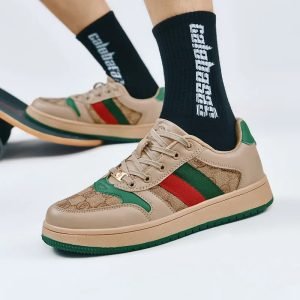 Classic Retro Men’s Brand Sneakers Striped Design Couple Casual Shoes Comfortable