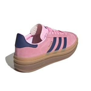 Adidas Gazelle Bold ‘Pink Glow’ Fashion Sneakers Classic Anti-slip Light Weight