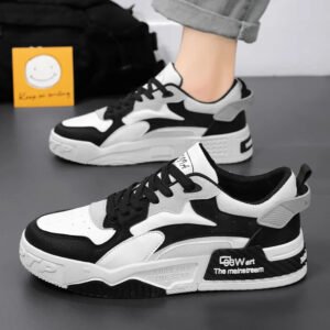 New Autumn Men’s Sneakers Men’s Comfortable Platform Shoes 2023 Trend Lace-up Vulcanized Shoes White Casual Sneakers Zapatillas