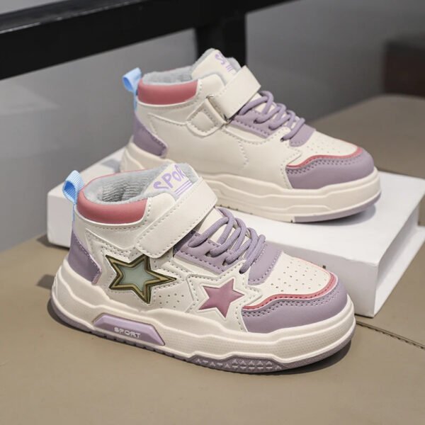 Hot Selling Children Sneakers Luxurious Design Winter Warmth High Top Casual Outdoor Running Shoes Fashion Boy Girl Board Shoes