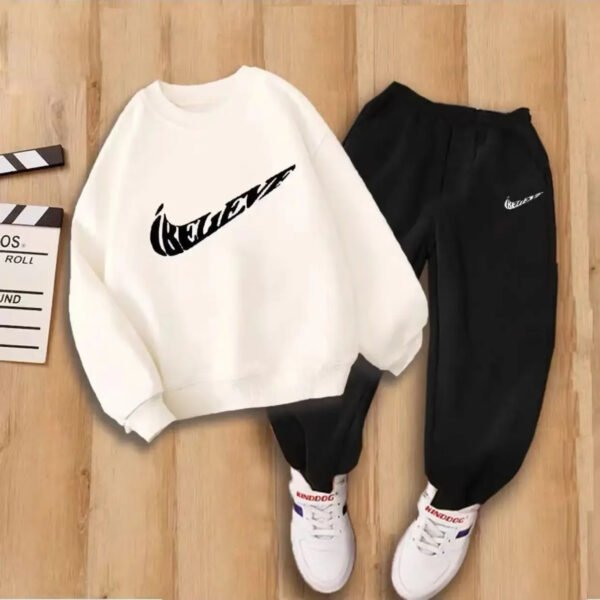 Spring Children Boy Clothes Set Letter Printed Sweatshirt Pullover Top And Pants Bottom 2 Pieces Suit Kid Girls Sport Tracksuits