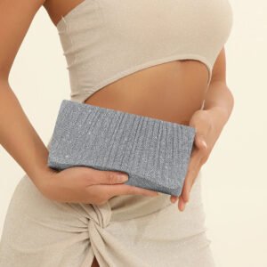 Shiny Wedding Clutch Handbag Glitter Shiny Shoulder Bag Wedding Purses Sling Dating Bag Women Girls All-matching Evening Bag