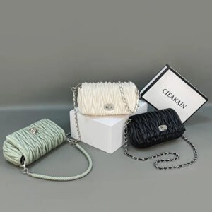 Women Handbags Summer New Temperament Fashion Diamond Chain Fairy Bag Single Shoulder Crossbody Armpit Bag Fold Small Bag