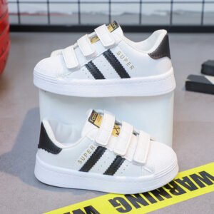 Children's Sneakers Kids Fashion Design White Non-slip Casual Shoes