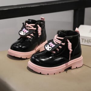 Children Snow Boots High Top Winter Girls Plush Warm Sport Shoes Boys Lightweight Sneakers Spring Autumn Kids Anti-slip Trainers