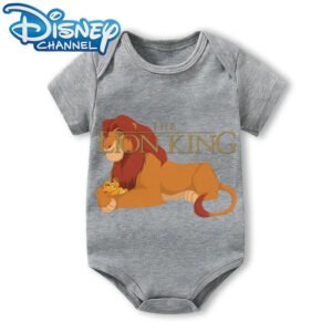 Baby Clothes Bodysuit for Newborn Infant Jumpsuit Boys Girls Disney The Lion King Short Sleeves Romper Onesies 0 To 12 Months