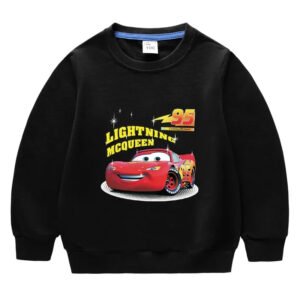 Potdemiel Autumn Sweatshirt Kids Cartoon Hoodies Lightning McQueen Children Long Sleeve Sweatshirt Baby Boys Clothes Girls Tops