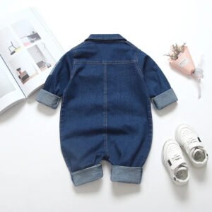 IENENS Baby Rompers Newborn Jumpsuits Clothes Denim One-pieces 0-18 Months Boy Girl Soft Suits Kids Clothes