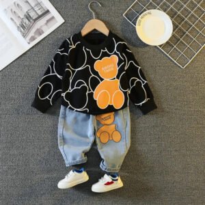 New Spring Autumn Baby Girl Clothes Children Casual T-Shirt Pants 2Pcs/Sets Toddler Costume Kids Boys Outfits Infant Tracksuits