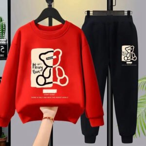 Autumn Baby Boy Clothes Set Kid Cartoon Printed Sweatshirts Pullover Top And Pants 2pcs Suit Children Girls Fashion Tracksuits