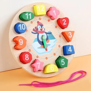 Montessori Wooden Toys for Babies 1 2 3 Years Boy Girl Gift Baby Development Games Wood Puzzle for Kids Educational Learning Toy