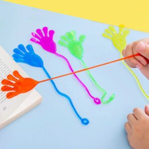 5-50 Pcs Kids Funny Sticky Hands Toy Palm Elastic Sticky Squishy Slap Palm Toy Kids Parent child interactive Party Toy Gift