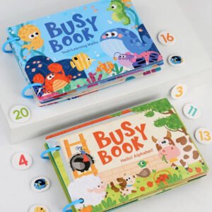 Montessori Baby Busy book Quiet Book Toys for Children Paste Early Learning Education Toy Children Montessori Toy Matching Game