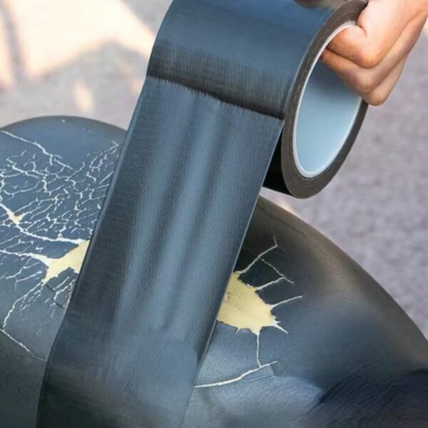 1pc Black Leather Repair Tape For Motorcycle Electric Scooter Seat, Waterproof Adhesive Patch