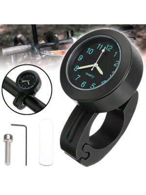 Universal Motorcycle Refit Waterproof Bike 7/8'' 22mm-1'' 25mm Handlebar Mount Clock Watch Dual Sport Bike Atv Scooter Offroad Chopper