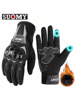 suomy Winter Waterproof Windproof Motorcycle Riding Gloves Men Women Spring Autumn Motocross Biker Luvas Touch Screen Motorbike Cycling Gloves