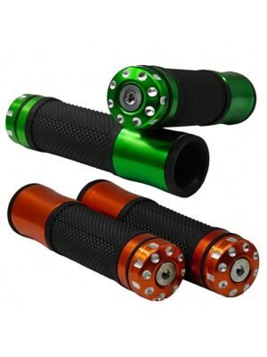 1 Pair Motorcycle Handle Grips Aluminum Alloy Modification Parts CNC Handlebar Sleeve Non-Slip Handlebars Grips