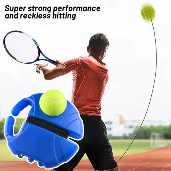 Heavy Duty Tennis Training Aids Base With Elastic Rope Partner Self-duty Practice Tennis Trainer Ball Rebound Device Sparri E3f1