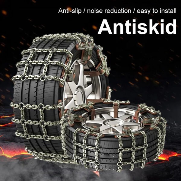 Universal Steel Winter Truck Car Wheels Tyre Tire Snow Ice Chains Belt Winter Anti-skid Vehicles SUV Wheel Chain Mud Road Safety