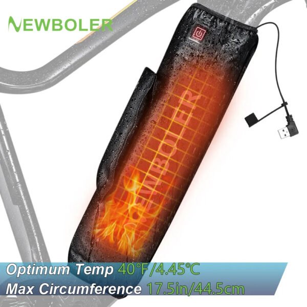 NEWBOLER E-Bike Battery Protective Cover USB Electric Heating Waterproof Electric Bike Battery Bag Suitable For Most Car Models
