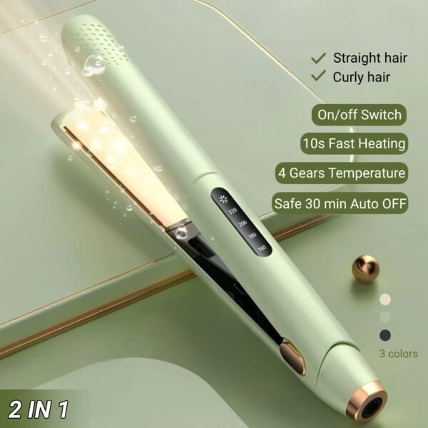 Hair Straightener Professional Ceramic Flat Iron Negative Ion Wide Plate 4 Gear Temperature Adjustable Straightening Iron