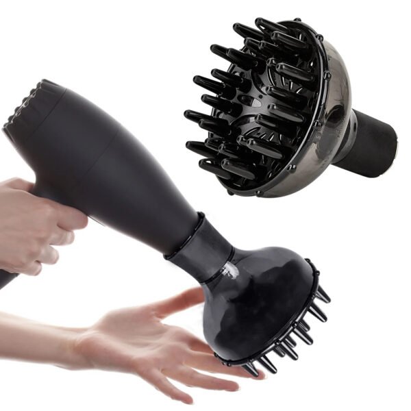 Universal Hair Diffuser Funnel Shape Hair Dryer Diffuser Hairdryer Diffuser Nozzle for Curly and Natural Wavy Hair