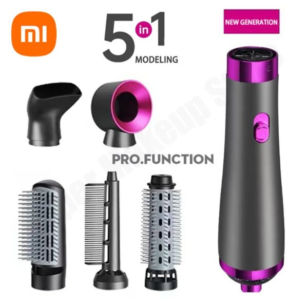 Xiaomi 5IN1 Multifunctional Hair Dryer with Hot Air Brush&Hair Curler&Hair Straightener&Diffuser HairStyling Tool for Home Salon