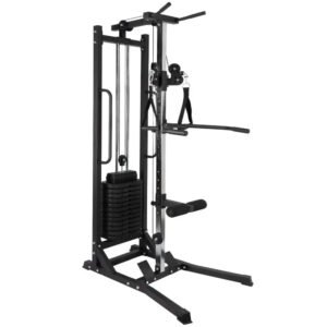 Adjustable Pulley System Single Cable Crossover Machine With Weight Stack, For Arm Fly,Chest Workout, Single High and Low Pull Down, Strength Training Station Rack,Multifunctional Home Fitness Equipment,Home Gym