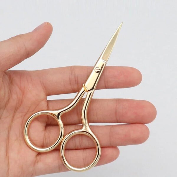 1pc European-style Makeup Scissors 9CM Compact Stainless Steel Small Professional Eyebrow Nose Hair Cut Manicure Nail Tools
